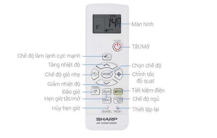 Cách Sử Dụng Remote Máy Lạnh Sharp Hiệu Quả Nhất