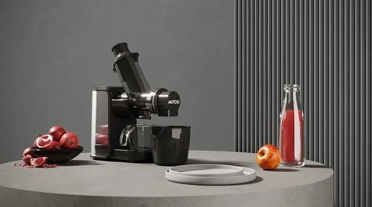 Máy ép hoa quả chậm trục ngang Mutosi MJ-SH621, xử lý hiệu quả rau củ nhiều chất xơ