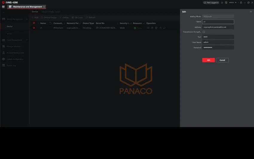 Thêm tên miền vào iVMS-4200 trên máy tính