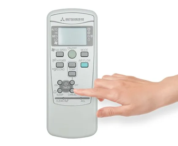 Hủy cài đặt hẹn giờ trên remote máy lạnh Mitsubishi Heavy