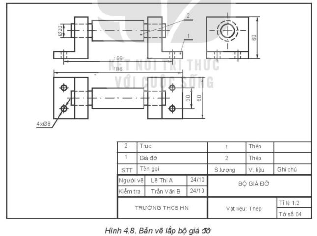 Trình Tự Đọc Bản Vẽ Lắp Công Nghệ 8: Hướng Dẫn Chi Tiết