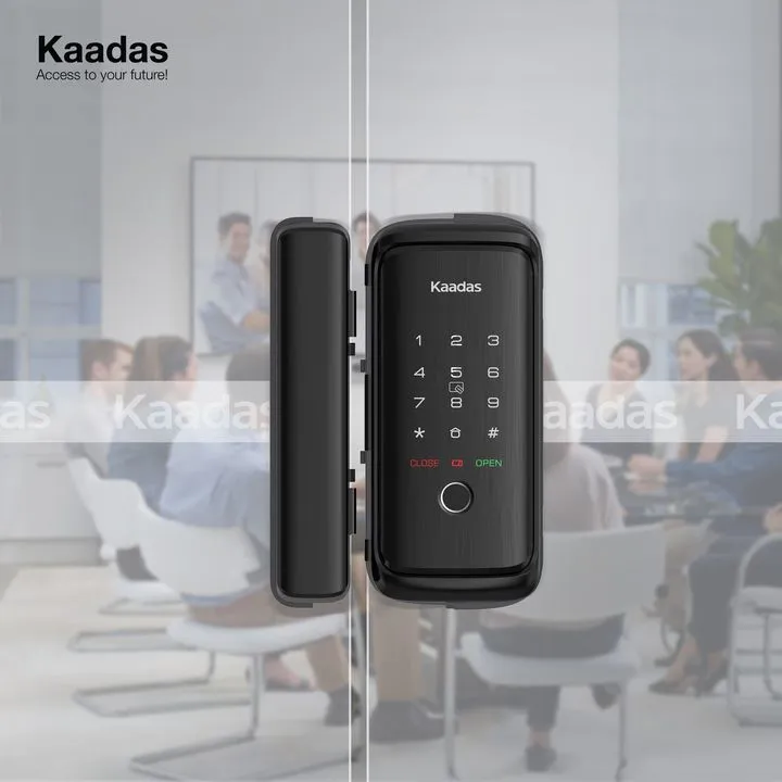 Khóa cửa kính tự khóa Kaadas R8-5GL với công nghệ vân tay FPC Thụy Điển hiện đại