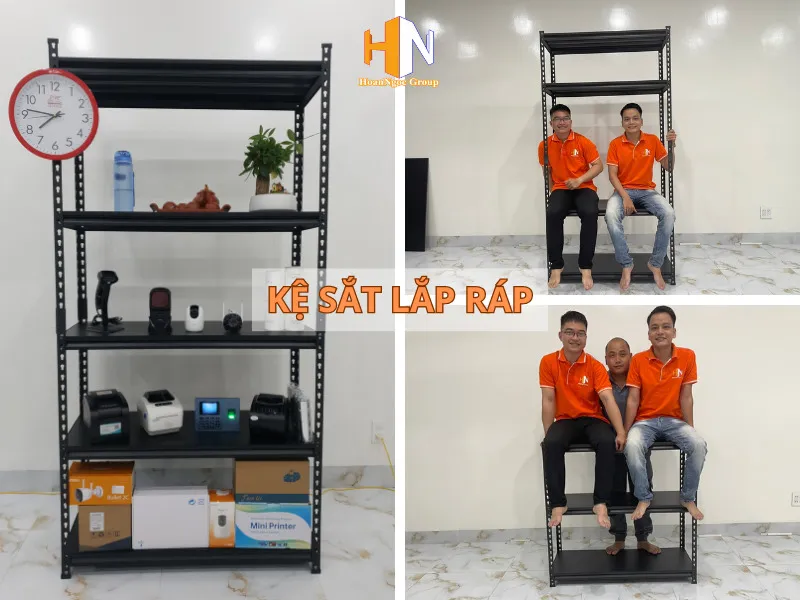 Kệ tự lắp ráp với thiết kế thông minh từ vật liệu thép chất lượng cao