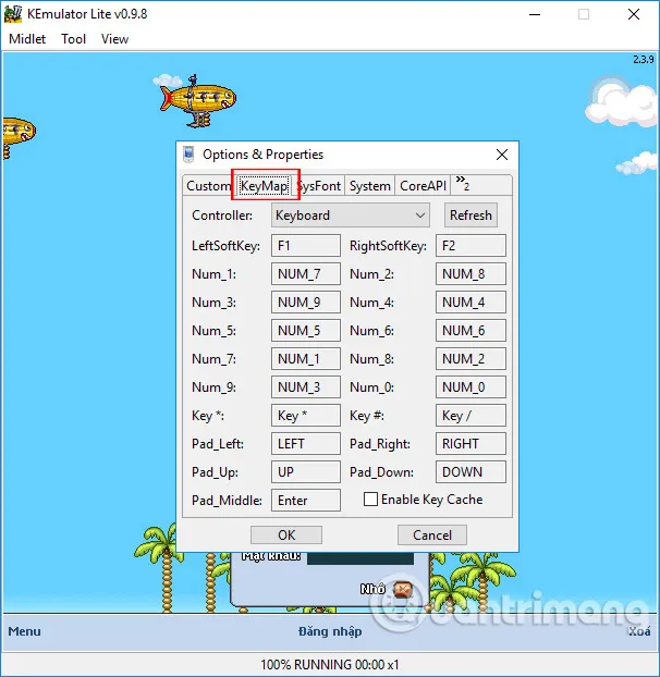 Thiết Lập Phím Tắt Chơi Game Trên Kemulator