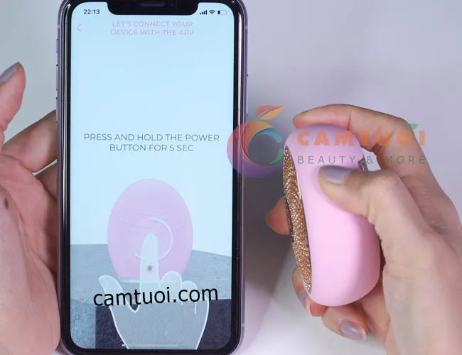 Kết nối máy đắp mặt nạ Foreo UFO với ứng dụng di động