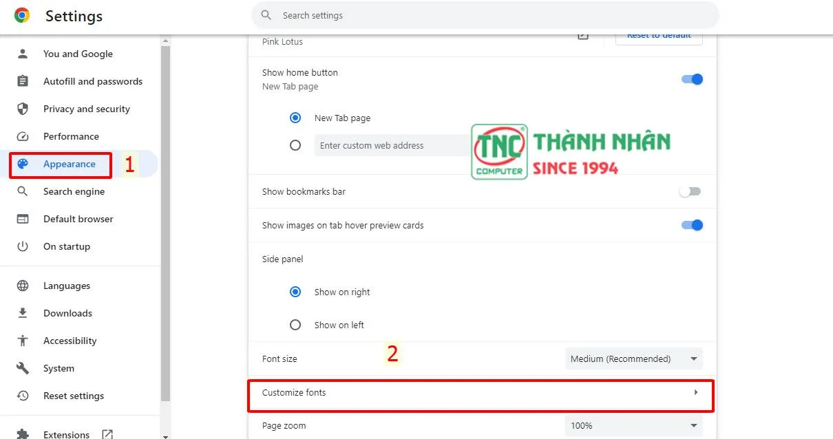 Cài đặt phông chữ cho Google Chrome để tối ưu trải nghiệm đọc web