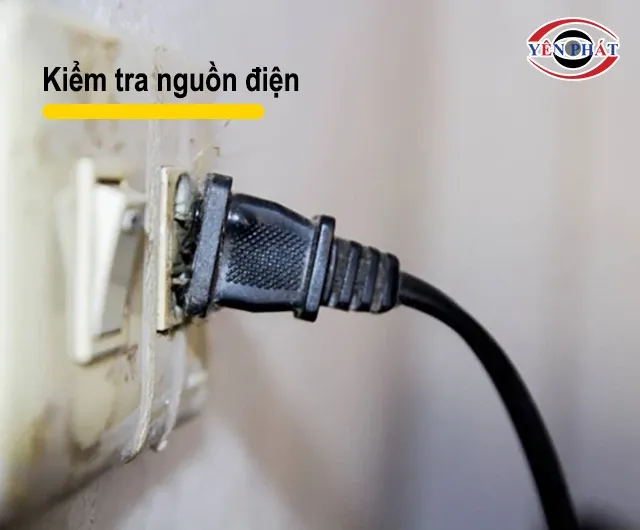 kiểm tra nguồn cấp điện