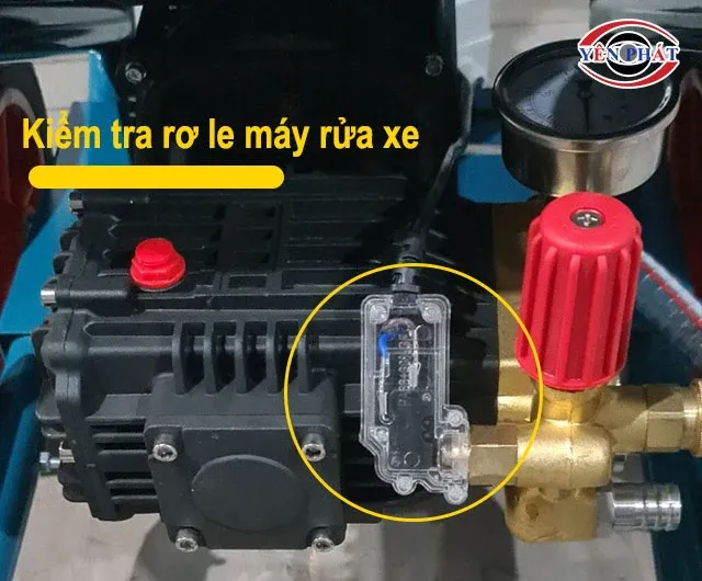 kiểm tra rơ le máy rửa xe