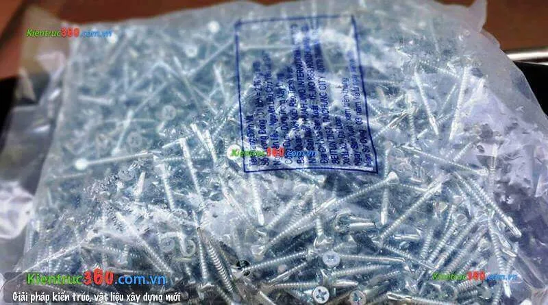 Ứng dụng vít tự khoan mạ kẽm trong thi công tấm cemboard