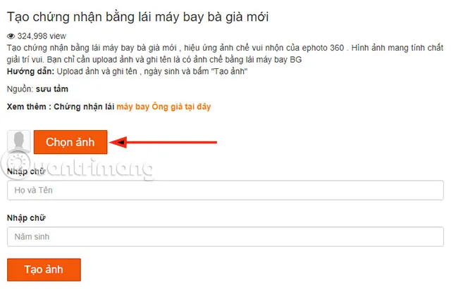 Xác định các thành phần cho máy bay chế