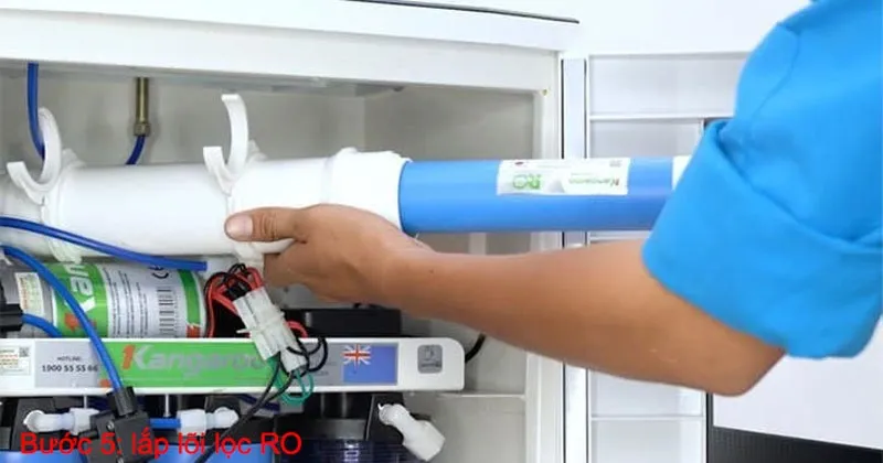 Lắp đặt máy lọc nước Kangaroo 5 lõi Hydrogen KG100ES1