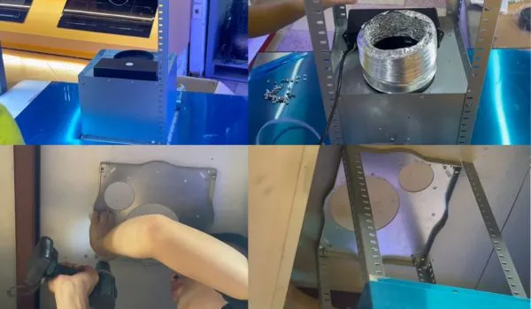 Chi tiết cách lắp máy hút mùi Canzy đảo treo trần cho không gian bếp mở