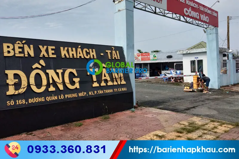 Dự án thi công và lắp đặt barrier tự động tại khu vực Cà Mau