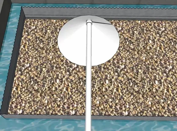 Quy trình lắp đặt giàn phun mưa tăng cường oxy hóa cho bể lọc nước giếng khoan