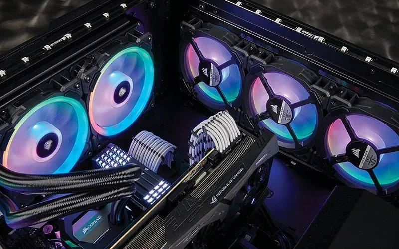 Sơ đồ bố trí luồng khí và các điểm nóng cần tản nhiệt trong máy tính