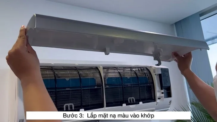 Lắp mặt nạ muốn thay vào máy lạnh
