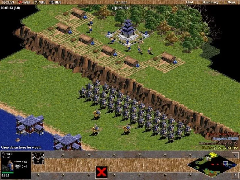 Kỹ năng chiến đấu thời kỳ Đồ Sắt khi chơi Đế Chế chống lại AI