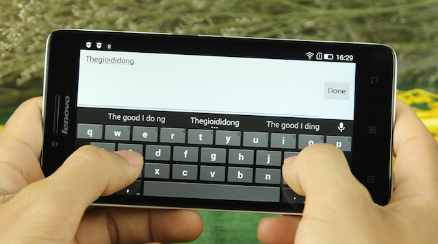 Màn hình Lenovo A6000 sau khi thực hiện cách mở máy Lenovo A6000 để lắp linh kiện.