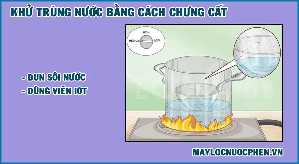 Lọc nước giếng khoan bằng cách chưng cất