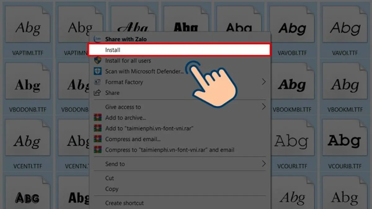 Sửa lỗi font chữ trên laptop