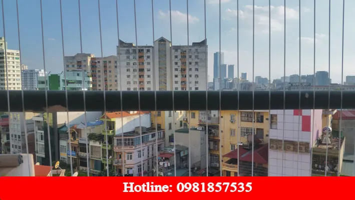 Lưới an toàn cáp trần inox 304 cho ban công