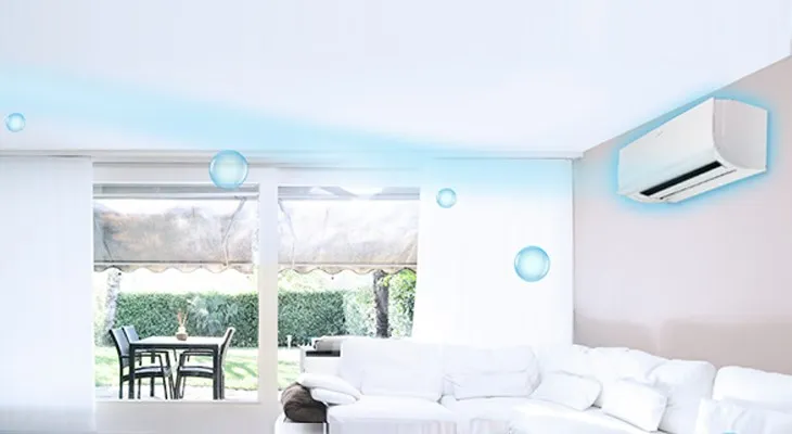 Chế độ Ceiling AirFlow của máy lạnh Daikin tạo luồng gió dễ chịu, tránh thổi trực tiếp vào người