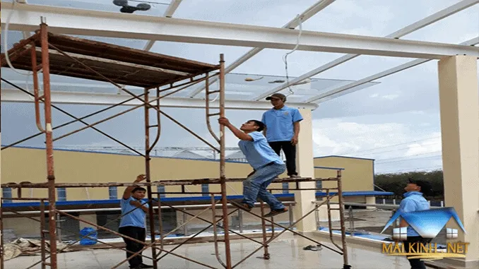 Kiểm tra hoàn thành phần mái kính cường lực