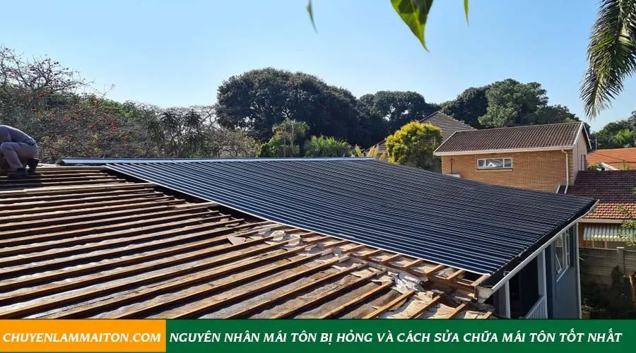 Nguyên nhân mái tôn bị hỏng và cách sửa chữa mái tôn tốt nhất