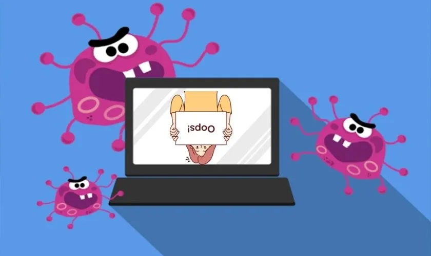 Màn hình máy tính bị ngược 1