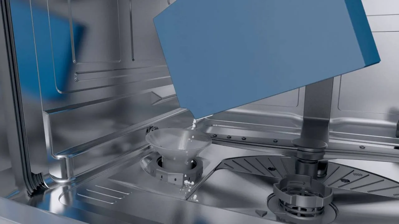 Sử dụng lượng bột rửa chén vừa đủ để tránh tạo bọt quá mức và bảo vệ hệ thống máy rửa chén.