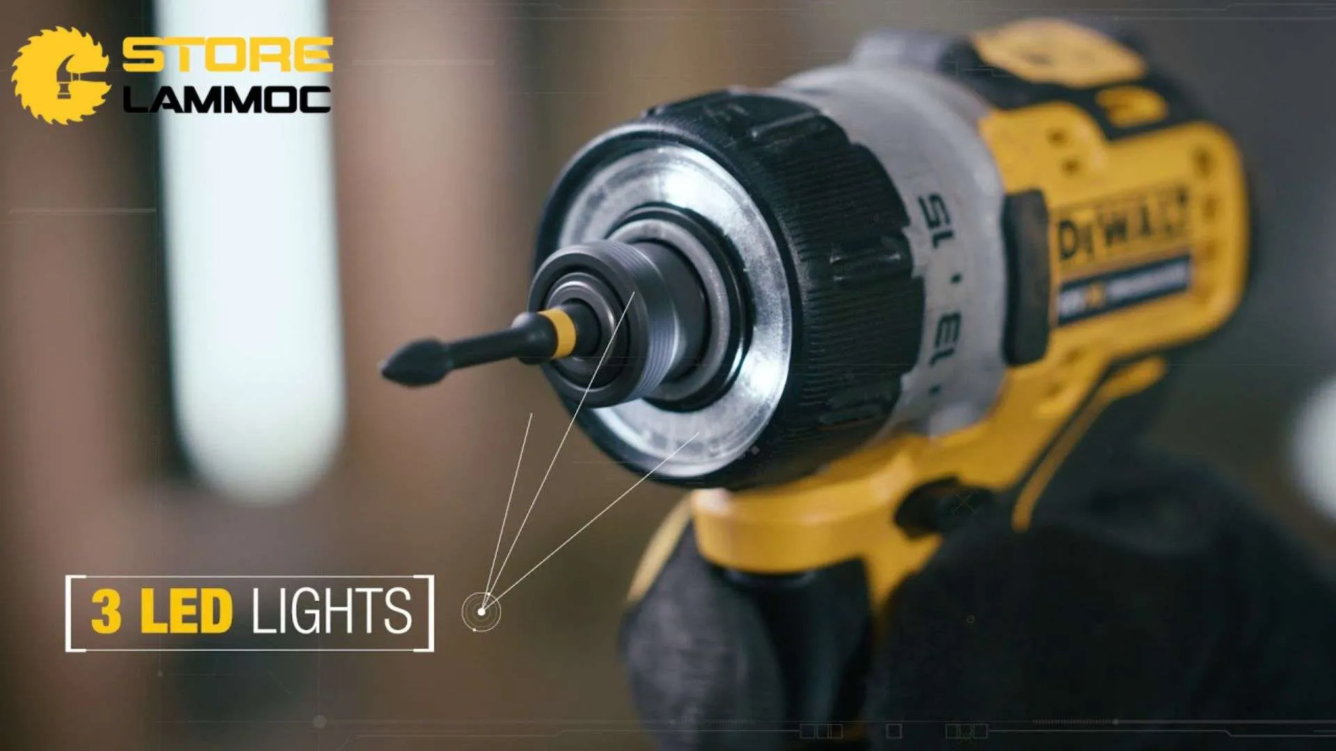 Chi tiết máy bắn vít pin Dewalt DCF601 với thiết kế công thái học vượt trội