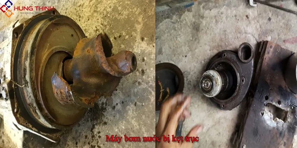 Sự cố máy bơm bị kẹt trục