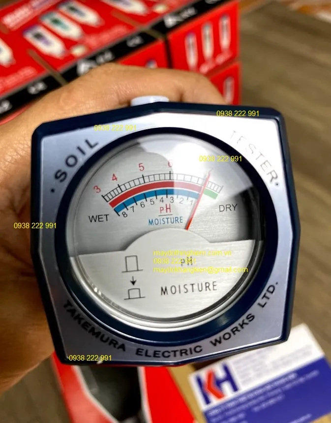 Máy đo độ ẩm pH đất DM-15 Xuất xứ Nhật Bản