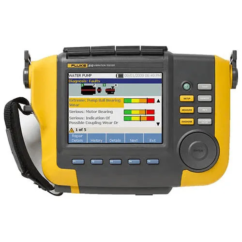 Máy đo độ rung Fluke chuyên nghiệp, được sử dụng rộng rãi trong các hướng dẫn về cách sử dụng máy đo độ rung.