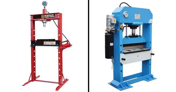 Hình ảnh máy ép thủy lực được các hãng sản xuất chế tạo