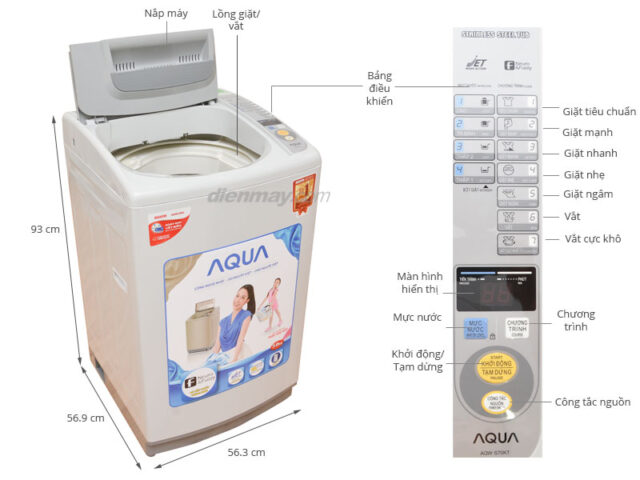 Cách Sử Dụng Máy Giặt Aqua AQW S70KT Hiệu Quả Từ A Đến Z