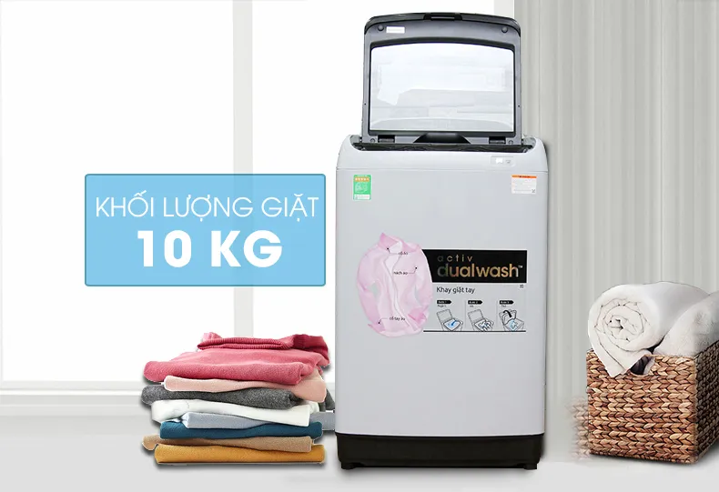 hiệu quả giặt sạch của máy giặt Samsung cửa trên