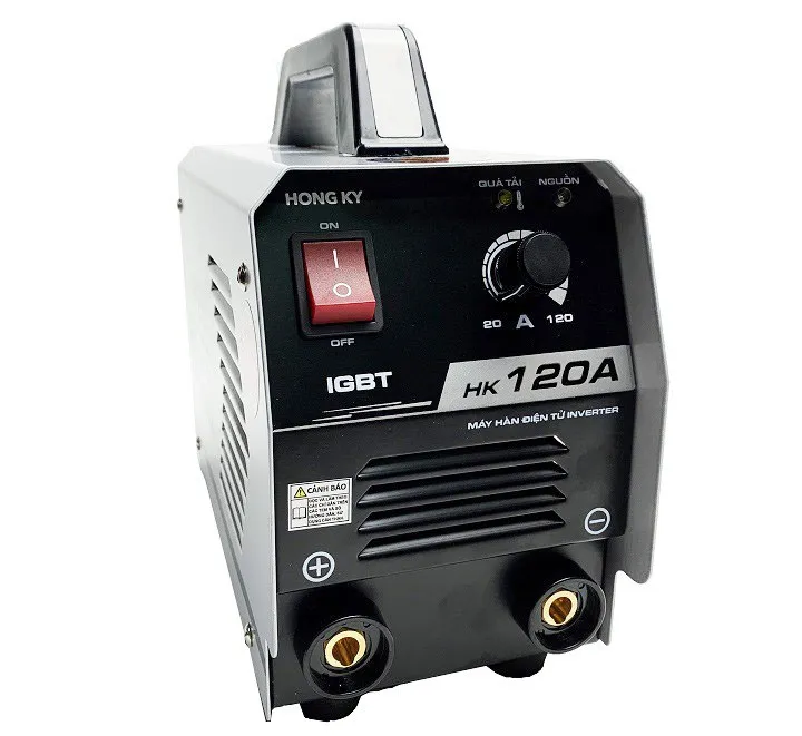 Máy hàn que Hồng Ký HK120A nhỏ gọn, tiết kiệm điện