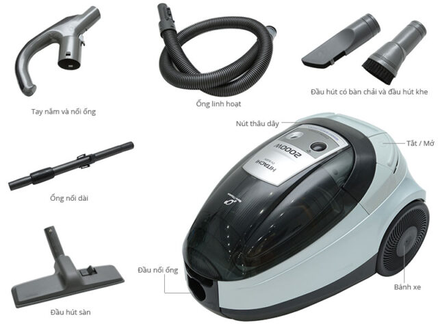 Cách Sử Dụng Máy Hút Bụi Hitachi CV SU20V Hiệu Quả Và Chi Tiết