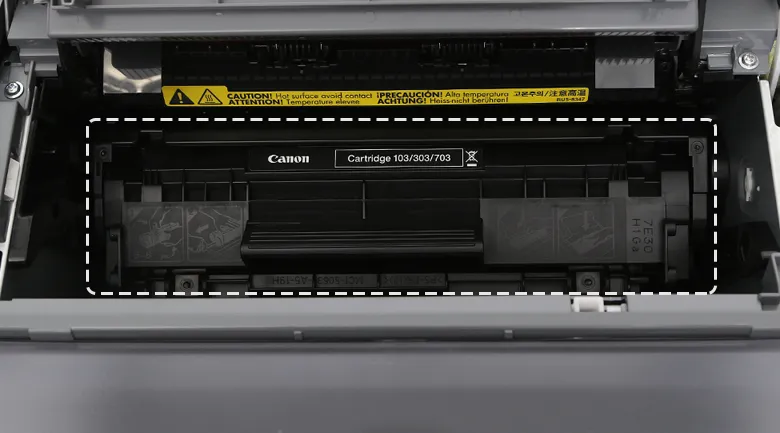 Các bước lắp đặt hộp mực Cartridge 303 vào máy in Canon LBP 2900 đúng cách