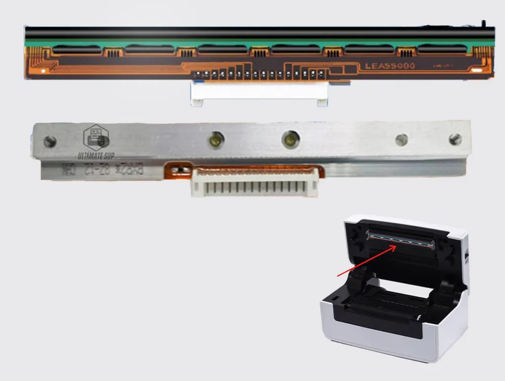 Đầu in bị bụi bẩn có thể khiến máy in nhiệt bị mờ chữ