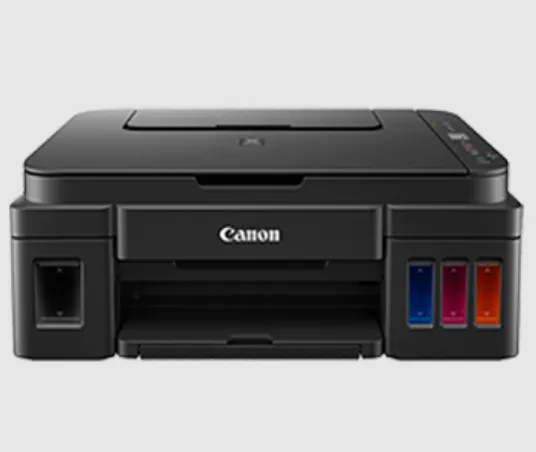 Máy in Canon G2010 đang hoạt động, sẵn sàng cho các tác vụ in ấn