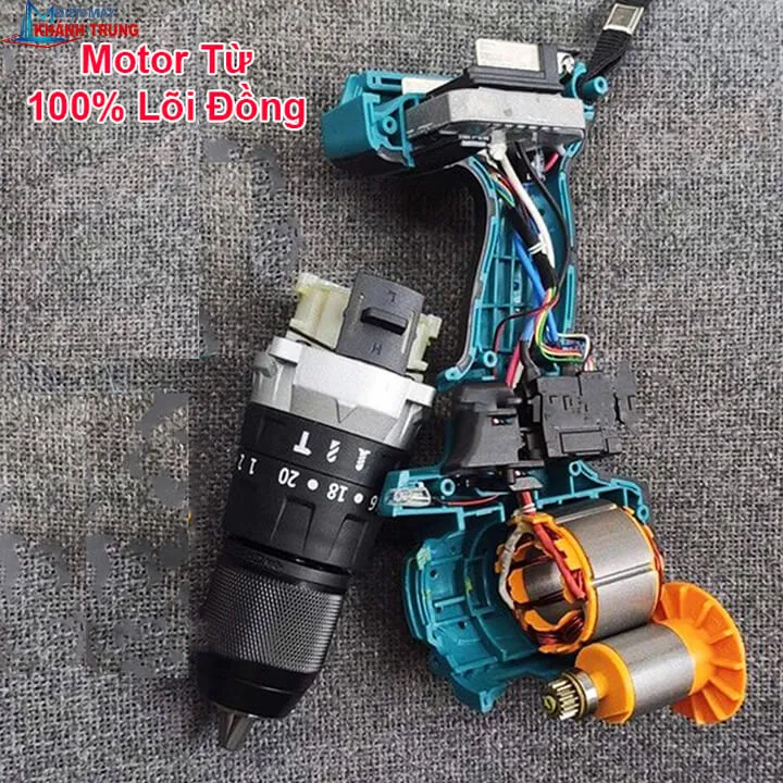 Động cơ lõi đồng, vỏ nhựa cao cấp của máy bắn vít dùng pin Makita
