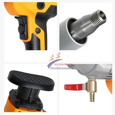 Sơ đồ cấu tạo và các bộ phận chính của máy khoan rút lõi bê tông