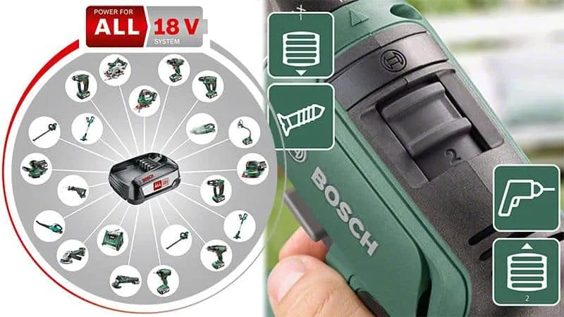 Máy bắt vít không dây đa năng Bosch UniversalDrill 18 với khả năng khoan, bắt vít và khoan búa cho nhiều vật liệu