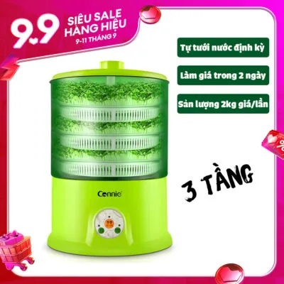 Các khay giá đỗ và linh kiện máy làm giá đỗ