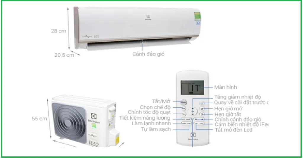 Hướng dẫn chọn chế độ làm lạnh trên máy lạnh Electrolux R32