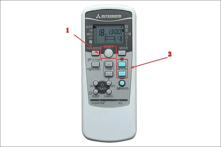 Điều chỉnh hướng gió với nút AIR FLOW, kiểm soát luồng khí lạnh tối ưu