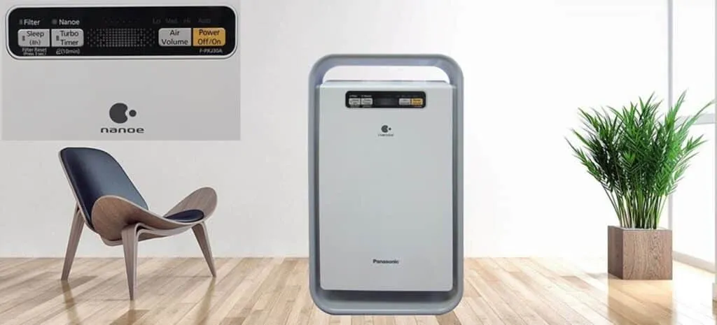Máy lọc không khí Panasonic thiết kế nhỏ gọn hiện đại