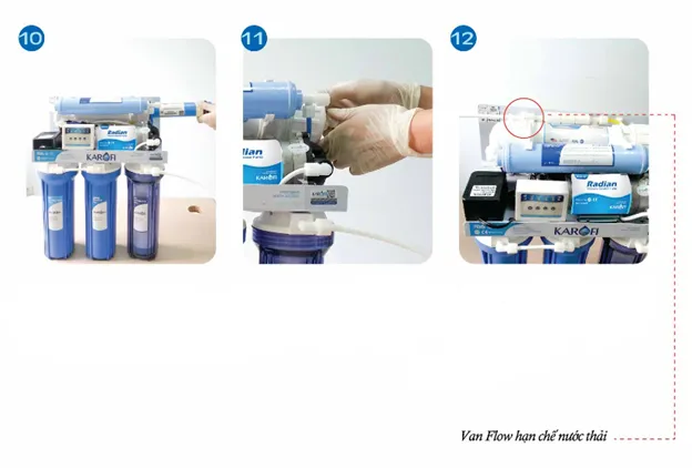 Hướng dẫn nối dây thoát nước thải khi lắp đặt máy lọc nước Karofi RO